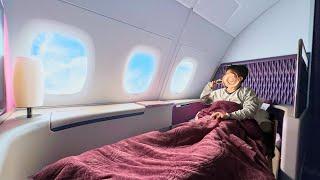 $8000 First Class on Qatar Airways | London  - Doha 