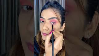 PINK vs ORANGE #easyeyemakeup #easymakeuptutorial #makeupshorts #makeuphacks #makeupvideo #shorts