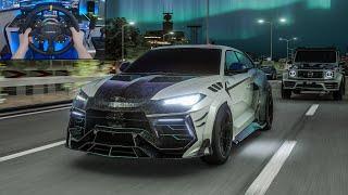 1000HP Lamborghini Urus Mansory & 1200HP Mercedes G63 Mansory Convoy - Assetto Corsa | Moza R16