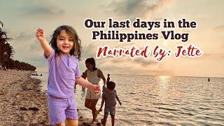 And here’s our vlog during our last days in the Philippines and Ofcourse narrated by Jette!!