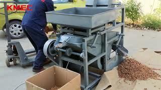 Hazelnut shell separation screening machine