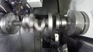 Crankshaft Machining on a Nakamura WT-300