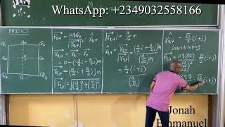 Square Charge Configuration | Coulomb’s law | Vectorial Form