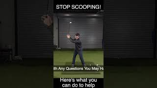 How To Stop Scooping In Your Golf Swing #shorts