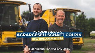 Agrargesellschaft Cölpin mit vier New Holland CR 10.90 Mähdreschern I Wüstenberg Landtechnik