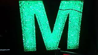 CRYSTAL  LETTER  WITH RGB LED