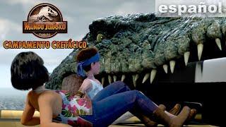 Persecución en el mar del Mososaurio | JURASSIC WORLD CAMPAMENTO CRETÁCICO | Netflix