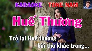 Karaoke Huế Thương Tone Nam Nhạc Sống gia huy beat