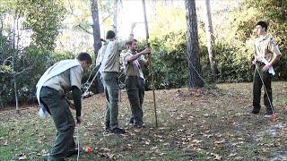 Scouting America: Patrol Challenge - 15-Foot Scout Stave Flagpole