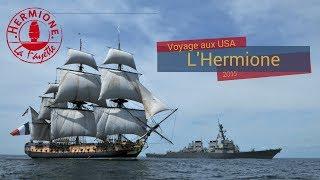 Arrivée aux USA : rencontre entre L'Hermione et l'USS Mitscher