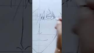 Easy way to draw ichigo |bleach fan art short #shorts