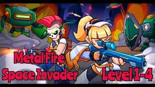 Metal Fire - Space Invader Walkthrough Levels 1 to 4 #funny #gaming #walkthrough #trending