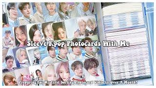 Sleeve Kpop Photocards With Me  Preparing For My First Sorting Photocard Video In Over A Month!