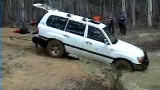 4WD jumping into a dam. Chris "Douggs" McDougall BASE