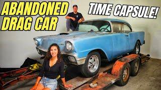 We Bought This ABANDONED 1956 Chevy Drag Car That's Been Parked Since The 80s!! – Total Time Capsule