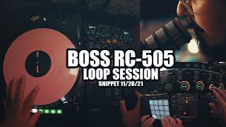 RC-505 Loop Station Beatbox & Turntable Session | Practice Snippet 11/28/21