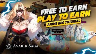 New Free Play To earn Anime crypto game Avarik Saga - How to earn Tutorial - Arbitrum games