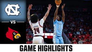 North Carolina vs. Louisville Game Highlights | 2024-25 ACC Men's Basketball