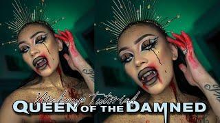 TURNING MYSELF INTO A VAMPIRE BADDIE QUEEN OF THE DAMED | MMMITCHELL INSPIRED EYES MAKEUP TUTORIAL