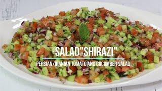 Salad "Shirazi". Persian/Iranian Tomato and Cucumber salad! Great taste and beautiful appearance.