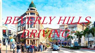 Beverly Hills Los Angeles California USA 4K driving video. ZH Travellers