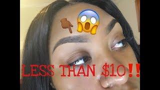 BROWS on a BUDGET || Simple and CHEAP brow tutorial!