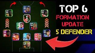 Best Formation Update 5 Defender With Guide Playstyle  Efootball 2024 Mobile