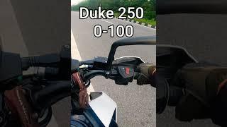 Ktm Duke 250 , 0-100 Km/Hr Speed Test