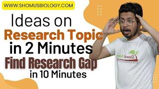 How to find research topics for thesis writing | Find research gap | Get research topic ideas online