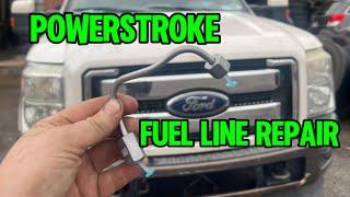 Ford 6.7 Powerstroke Fuel Line Leak repair