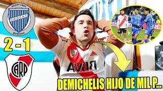 GODOY CRUZ 2 vs RIVER 1  Reacción de un Hincha de RIVER RE CALIENTE  liga argentina