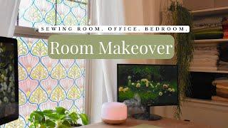 Eclectic Room Makeover - Sewing Room Makeover, Home Office, Bedroom Makeover