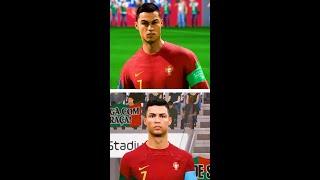 FIFA vs PES  Cristiano Ronaldo - Every World Cup [2006-2022]  #shorts