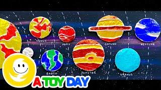 Foil Planets Craft for kids 🪐 | Planets model DIY | How to make Solar System model | Planets sizes