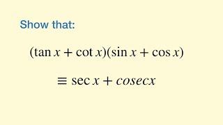 Secant, Cosecant and Cotangent - (2 of 4: Trigonometric Identities)