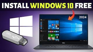 How To Download & Install Windows 10 For FREE Using  USB PenDrive | Windows 10 Installation [2024]