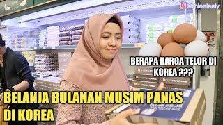 BELANJA BULANAN MUSIM PANAS DI KOREA | BERAPA HARGA TELOR DI KOREA ??