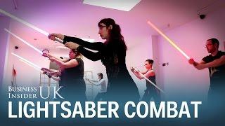 We tried a Star Wars-inspired martial arts class with LED lightsabers