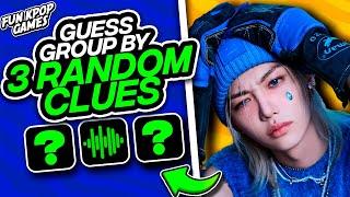 ULTIMATE GUESS THE KPOP GROUP BY 3 RANDOM CLUES 1️⃣2️⃣3️⃣ #1 - FUN KPOP GAMES 2024