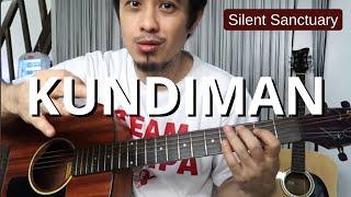 KUNDIMAN guitar tutorial | SILENT SANCTUARY - with short cuts to barre chords for beginners