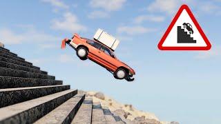 BeamNG Drive - Cars vs Stairs #17