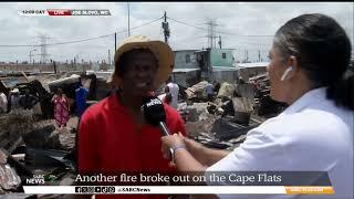 Another fire broke out on the Cape Flats: Vanessa Poonah reports