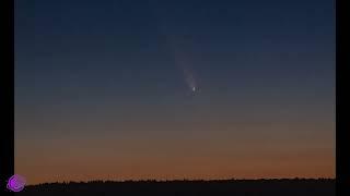 Timelapse of Comet C/2023 A3 (Tsuchinshan-ATLAS) setting in the Western Horizon