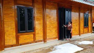 Wooden house construction process, Food processing, Agricultural product harvesting