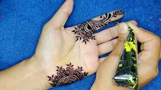 Front hand mehndi design || simple mehandi design for hand