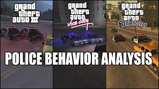 Grand Theft Auto III, Vice City, San Andreas - Police Behavior Analysis