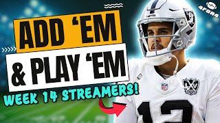 Week 14 Must Start Streams of the Week! | 2024 Fantasy Football