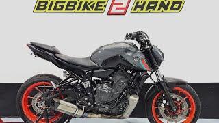 Yamaha MT07 2021 Exhaust sound Xavier slip on stainless