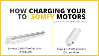 How to Charge Somfy Wirefree Blind and Curtain Motors