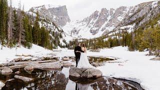 Snowy Springtime Elopement in Rocky Mountain National Park